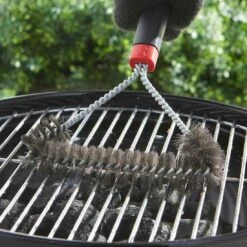 Weber Grillbürste Dreiseitig 30cm Edelstahl/Kunststoff Silber/Schwarz -Gartenmöbel Geschäft weber grillburste dreiseitig 30cm edelstahl kunststoff silber schwarz 1323468 3