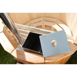 Wolff Finnhaus Hot Tub Grau -Gartenmöbel Geschäft wolff finnhaus badebottich hot tub mit thermodeckel ofen durchm200cm 1400908 6