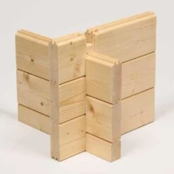 Wolff Finnhaus Bornholm 40-B Typ 1 Gartenhaus 320x320cm Mit Vollholz-Tür Natur -Gartenmöbel Geschäft wolff finnhaus bornholm 40 b typ 1 320x320cm mit vollholz tuer 1401161 5