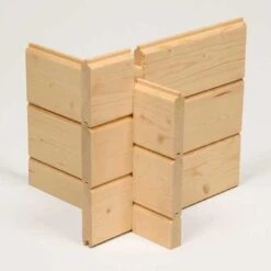 Wolff Finnhaus Bornholm 40-B Typ 2 Gartenhaus 320x320cm Mit Halbglas-Tür Natur -Gartenmöbel Geschäft wolff finnhaus bornholm 40 b typ 2 320x320cm mit halbglas tuer 1401183 5