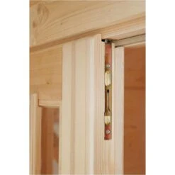 Wolff Finnhaus Pulti 34-B Typ 3 Gartenhaus 300x240cm+Vollglastür Natur -Gartenmöbel Geschäft wolff finnhaus pulti 34 b typ 3 gartenhaus 300x240cm vollglastuer 1402657 3