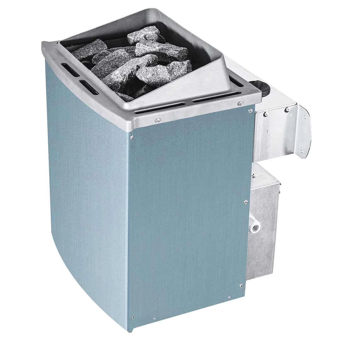 Wolff Finnhaus Saunaofen Elektr. Mit Integrierter Steuerung 9 KW Silber 3 Wolff Finnhaus Saunaofen Elektr. Mit Integrierter Steuerung 9 KW Silber