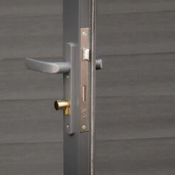 Wolff Finnhaus WPC-Trend B+ Gartenhaus 444x187cm+Anbau 200cm Grau -Gartenmöbel Geschäft wolff finnhaus wpc trend b gartenhaus 444x187cm anbau 200cm 1404791 5