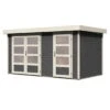 Wolff Finnhaus Zeeland 2-Raum Gartenhaus 404x242cm Grau -Gartenmöbel Geschäft wolff finnhaus zeeland 2 raum gartenhaus 404x242cm 1404857 1