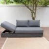 Zebra Cubo Gartensofa Aluminium/Olefin Graphit/Grau